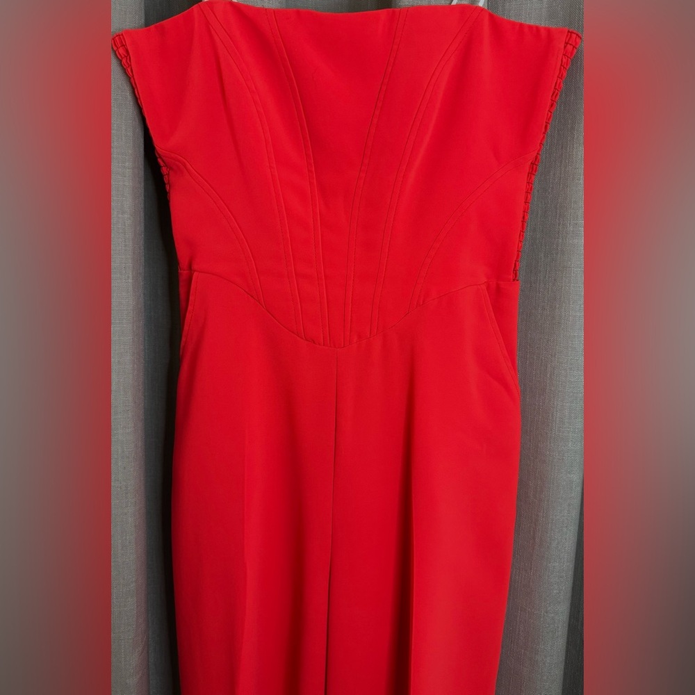 Amanda Uprichard x REVOLVE Strapless Pittito Jumpsuit, Size Medium - Picture 5 of 10